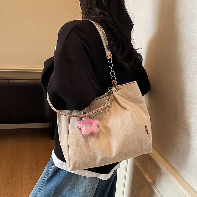 伊曼家 高级感通勤复古花朵托特包 布 单肩包 常规 女款 多色