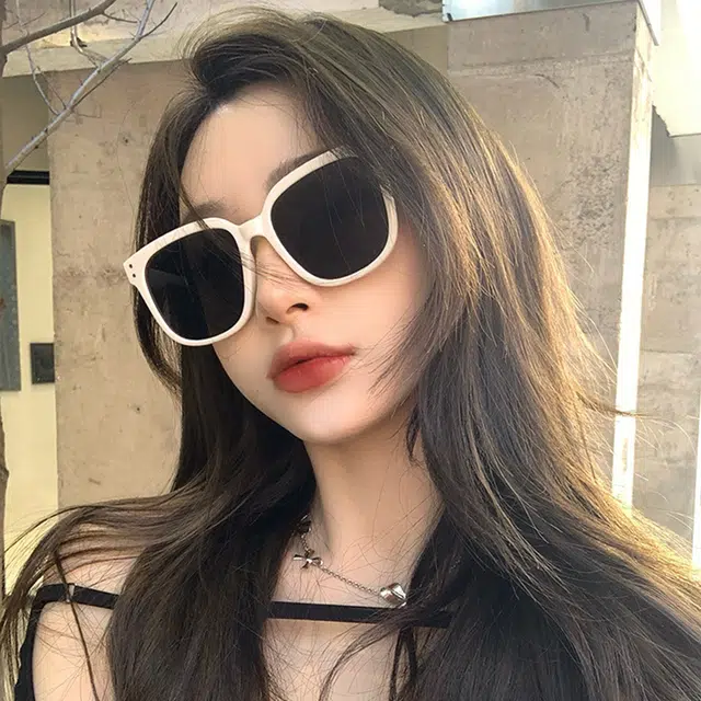 浪莎 大框显脸小防紫外线高级墨镜 不规则形 太阳眼镜 男女同款情侣款