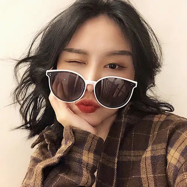 浪莎 大框显瘦太阳眼镜高级感 椭圆形 防晒防紫外线墨镜潮 男女同款情侣款