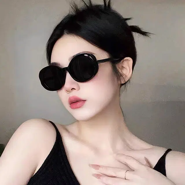 浪莎 复古大框墨镜个性高级感 椭圆形 优雅防紫外线太阳镜 男女同款情侣款
