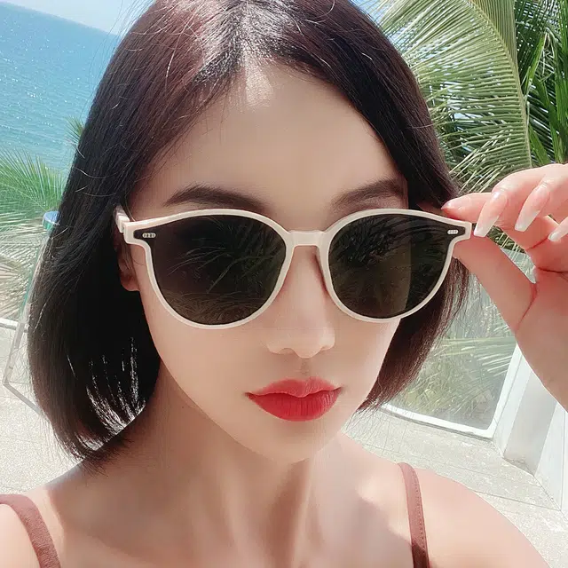 浪莎 复古太阳眼镜 猫眼 时尚百搭防晒墨镜 男女同款情侣款
