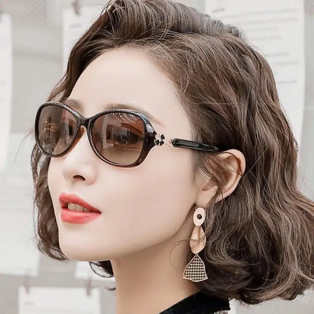 浪莎 高级偏光墨镜舒适镜腿防紫外线遮阳镜 不规则形 太阳眼镜 男女同款情侣款