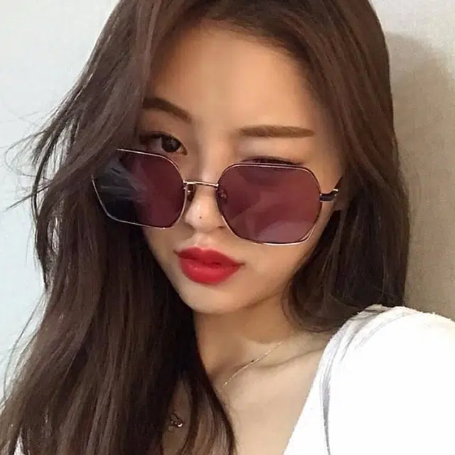 浪莎  时尚潮流素颜遮阳镜防紫外线 方形 太阳眼镜 女款