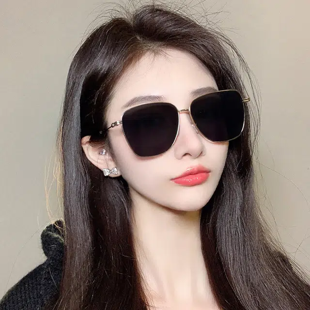 浪莎 大框时尚百搭防紫外线 方形 墨镜太阳镜 男女同款情侣款