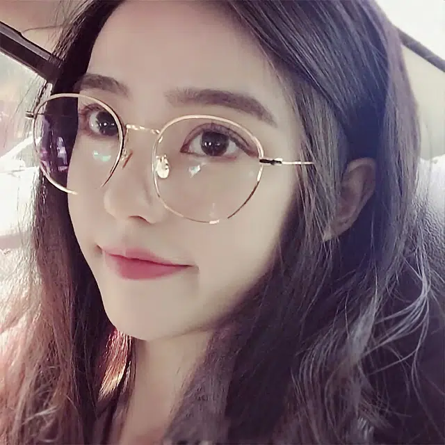 浪莎 细框防蓝光 金属 不规则形 光学镜架 男女同款情侣款