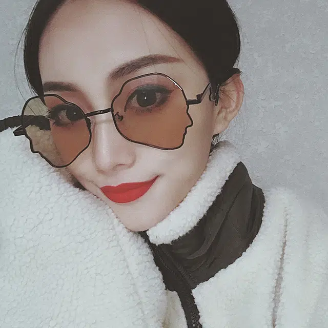 浪莎 小众设计感遮阳防紫外线 不规则形 太阳镜墨镜 男女同款情侣款