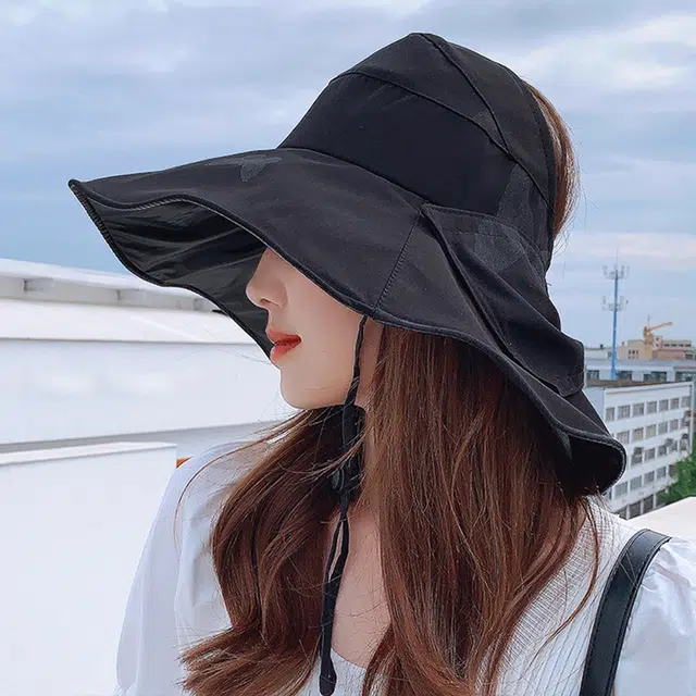 浪莎 显脸小透气空顶帽 聚酯纤维 防晒帽 女款