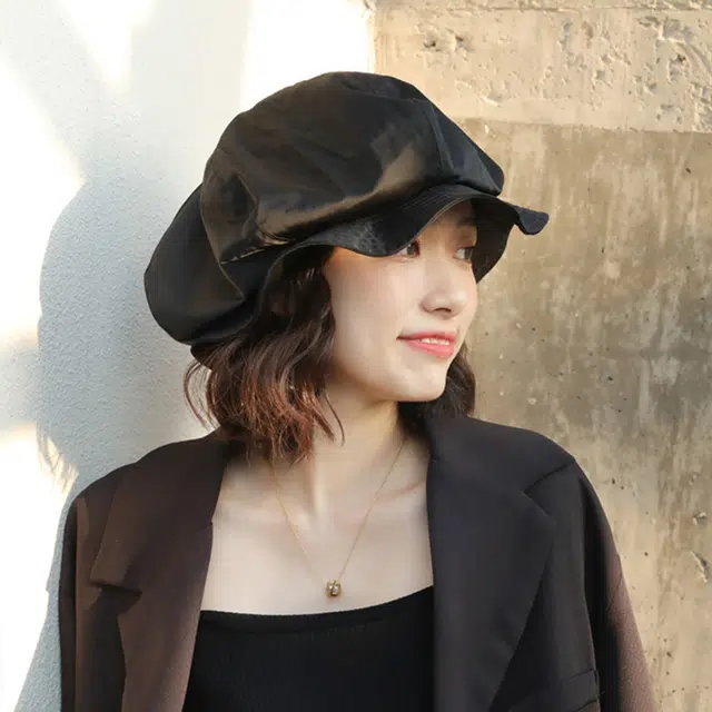 浪莎 小众大版日系慵懒风渔夫帽女 显脸小云朵贝雷帽 大檐防晒盆帽 男女同款情侣款