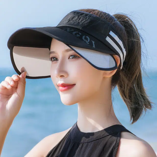 浪莎 骑车潮百搭太阳空顶户外运动帽 棉 聚酯纤维 防晒帽 男女同款情侣款