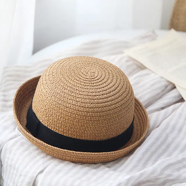 浪莎 英伦风礼 夏季新款 百搭休闲礼帽草帽 男女同款情侣款