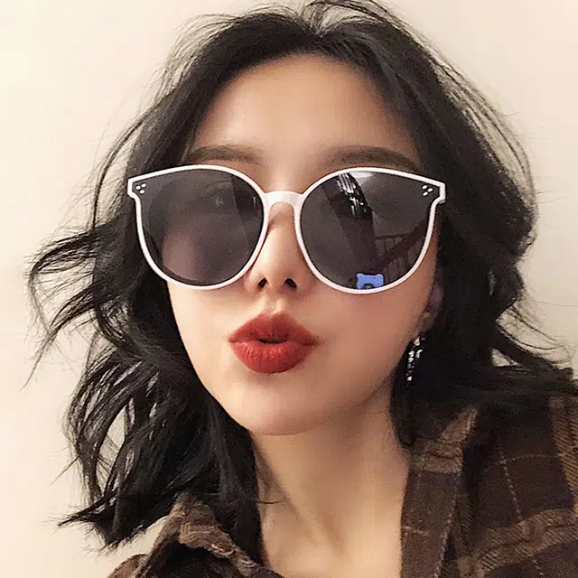 浪莎 大框显瘦太阳眼镜高级感 椭圆形 防晒防紫外线墨镜潮 男女同款情侣款
