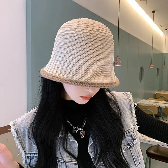 浪莎 秋冬季卡其色时尚百搭保暖针织毛绒防风防寒   锦纶聚酯纤维 渔夫帽护耳帽 男女同款情侣款