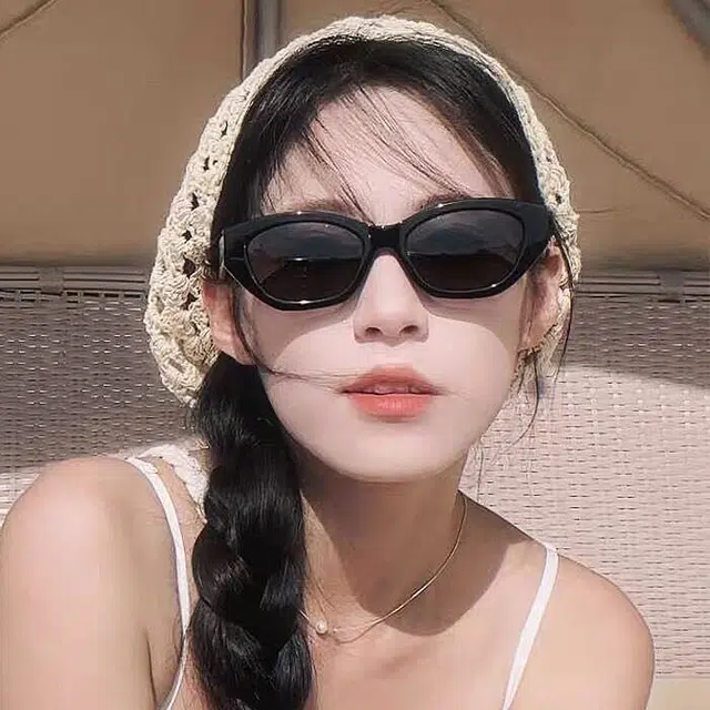 浪莎 百搭简约户外防紫外线 椭圆形 太阳镜墨镜 男女同款情侣款