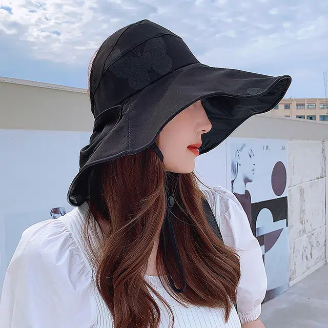 浪莎 显脸小透气空顶帽 聚酯纤维 防晒帽 女款