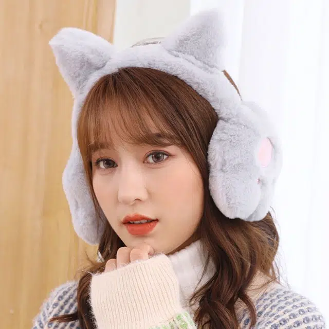 浪莎 保暖耳套可爱猫爪护耳朵 耳罩 男女同款情侣款