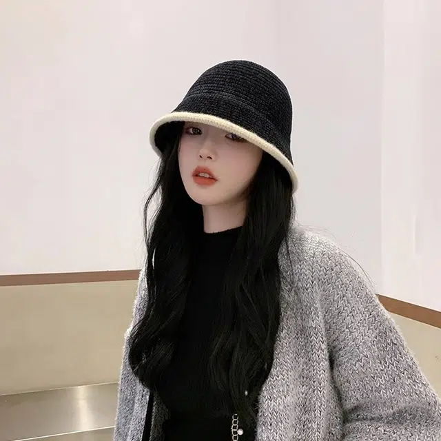 浪莎 羊羔毛保暖渔夫帽秋冬季毛绒显脸小盆帽骑行时尚防风防寒护耳帽