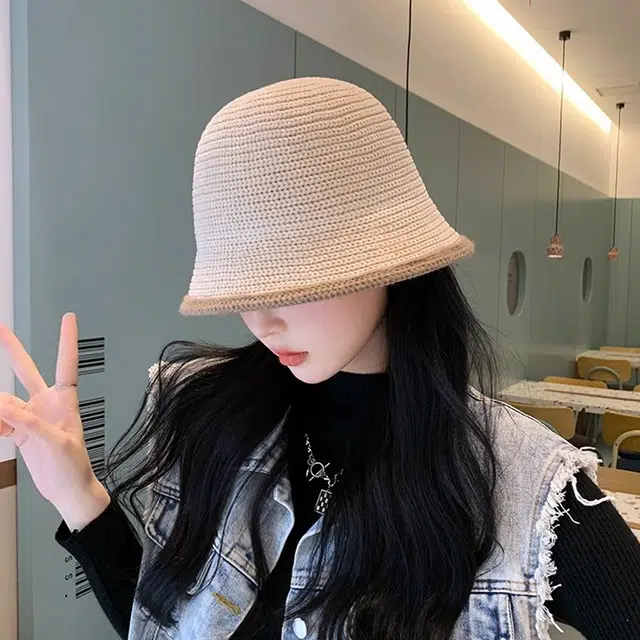 浪莎 秋冬季卡其色时尚百搭保暖针织毛绒防风防寒   锦纶聚酯纤维 渔夫帽护耳帽 男女同款情侣款