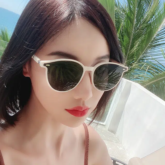 浪莎 复古太阳眼镜 猫眼 时尚百搭防晒墨镜 男女同款情侣款