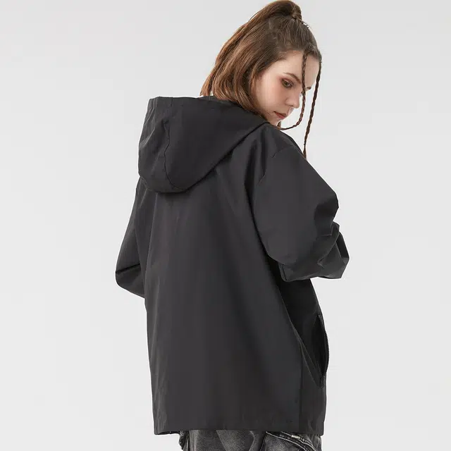 BENATRY Logo Mountain Print Waterproof Jacket