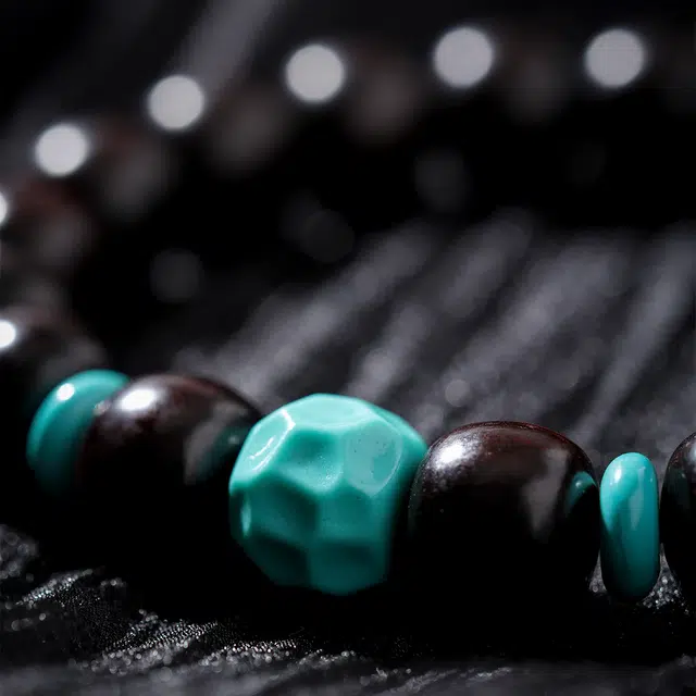 三檀小舍 国风国潮新中式 招财转运无相老型珠 文玩盘玩绕指柔礼盒 紫檀属 手串 男女同款情侣款