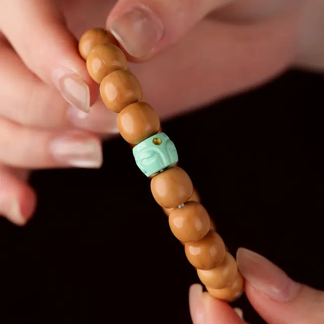 【原皮原色原籽】 三檀小舍 半面佛国潮新中式转运珠盘玩绕指柔招财平安喜乐小众高品质文玩盘玩#好运 猴头核桃 手串 男女同款情侣款