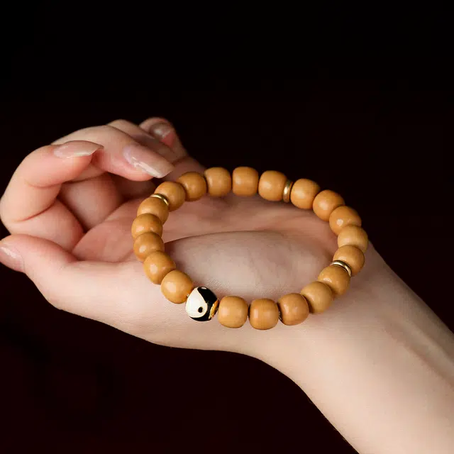 【原皮原色原籽】 三檀小舍 国潮新中式太极·转运珠盘玩绕指柔招财平安喜乐小众高品质文玩盘玩#好运 猴头核桃 手串 男女同款情侣款