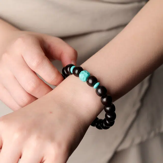 三檀小舍 国风国潮新中式 招财转运无相老型珠 文玩盘玩绕指柔礼盒 紫檀属 手串 男女同款情侣款