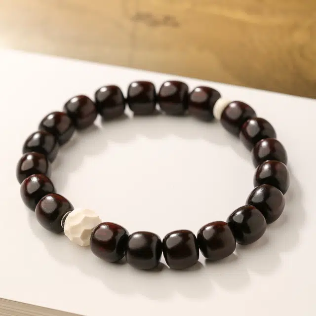 三檀小舍 国风国潮新中式 无相文玩盘玩绕指柔 紫檀属 手串 男女同款情侣款