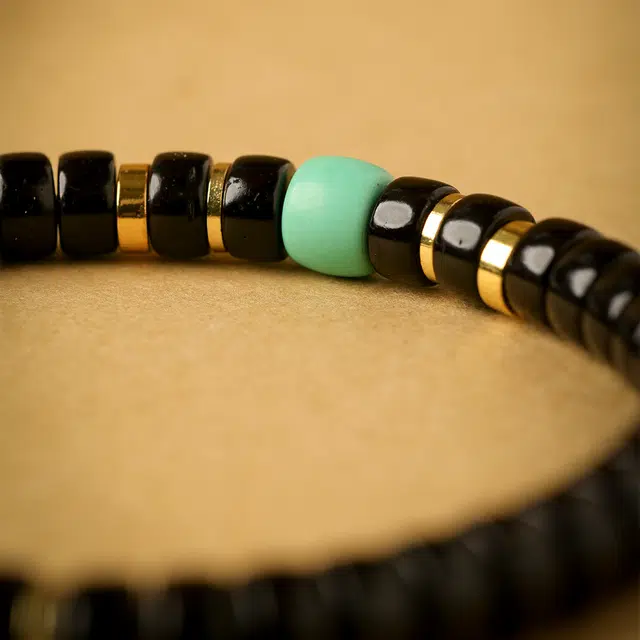 三檀小舍 精工归圆绕指柔文玩盘玩黑金高级轻奢小众高级#好运 椰蒂 手串 男女同款情侣款