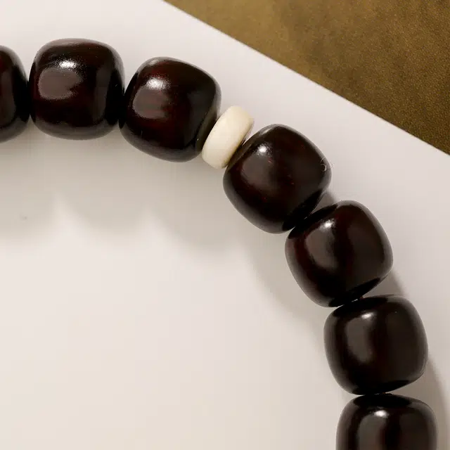 三檀小舍 国风国潮新中式 无相文玩盘玩绕指柔 紫檀属 手串 男女同款情侣款