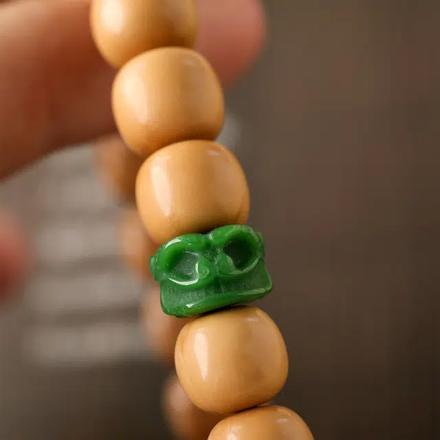 三檀小舍 国风国潮新中式高品质文玩盘玩小众简约高级感#好运 猴头核桃 手串 男女同款情侣款