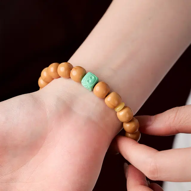 【原皮原色原籽】 三檀小舍 国潮新中式转运珠盘玩绕指柔招财平安喜乐小众高品质文玩盘玩#好运 猴头核桃 手串 男款