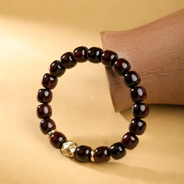 三檀小舍 国风国潮 无相新中式招财纳福 #好运 转运平安喜乐诸事顺利 小众设计文玩盘玩绕指柔 紫檀属 手串 男女同款情侣款