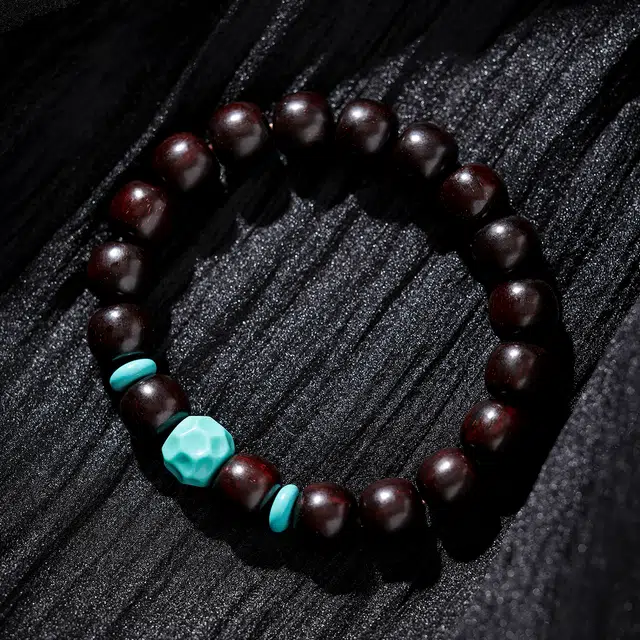 三檀小舍 国风国潮新中式 招财转运无相老型珠 文玩盘玩绕指柔礼盒 紫檀属 手串 男女同款情侣款