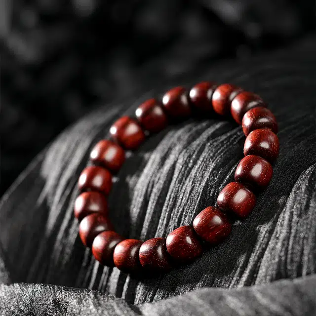 三檀小舍 新中式老料工艺佛珠高油高密本命好运财源滚滚文玩佛珠 檀木 手串 男女同款情侣款