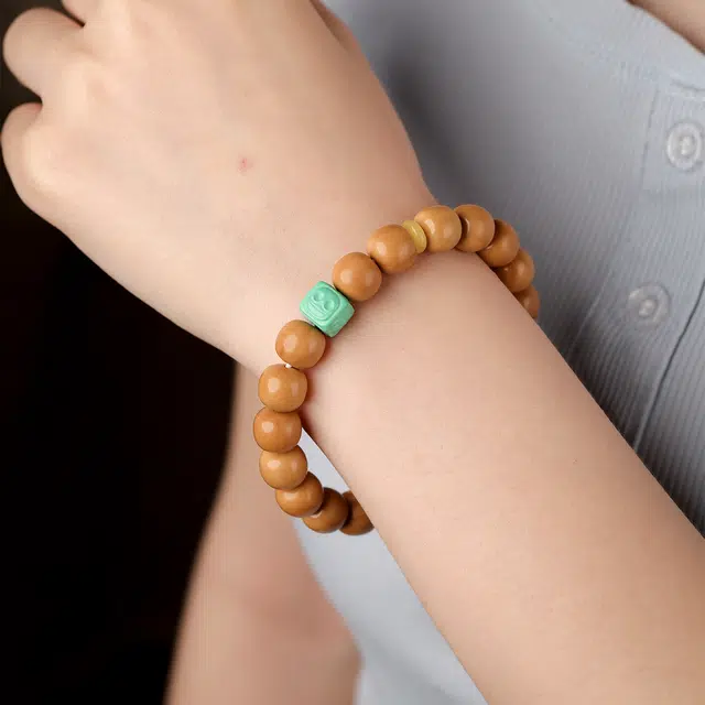 【原皮原色原籽】 三檀小舍 国潮新中式转运珠盘玩绕指柔招财平安喜乐小众高品质文玩盘玩#好运 猴头核桃 手串 男款