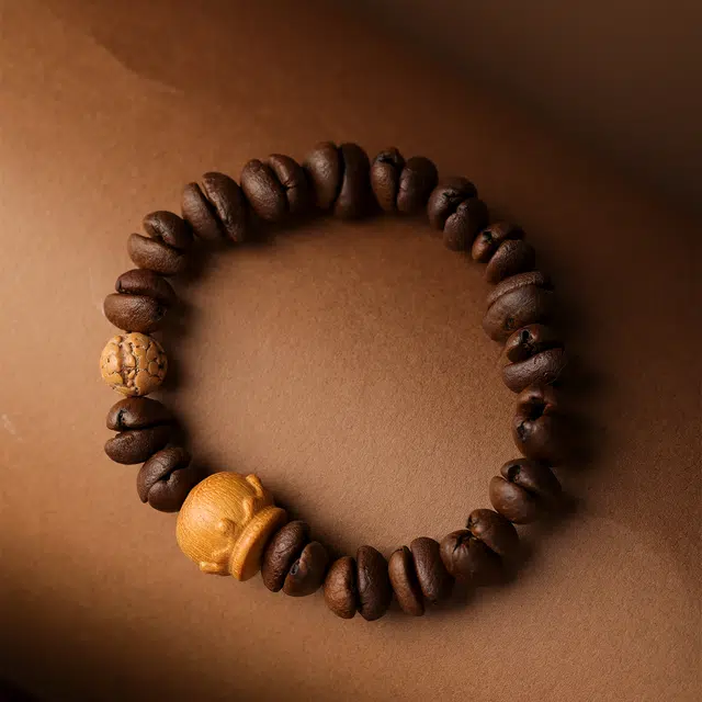 【灵魂对撞】 三檀小舍 天然很醒脑 咖啡豆 手串 男女同款情侣款