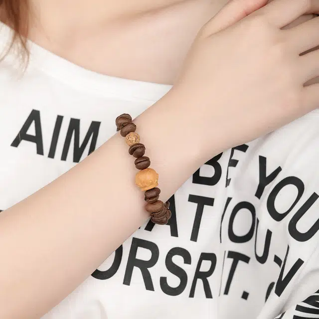 【灵魂对撞】 三檀小舍 天然很醒脑 咖啡豆 手串 男女同款情侣款