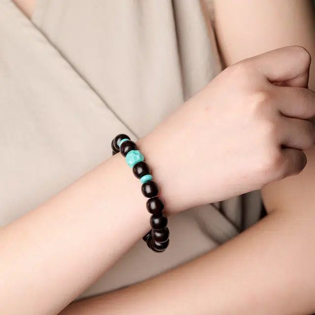 三檀小舍 国风国潮新中式 招财转运无相老型珠 文玩盘玩绕指柔礼盒 紫檀属 手串 男女同款情侣款