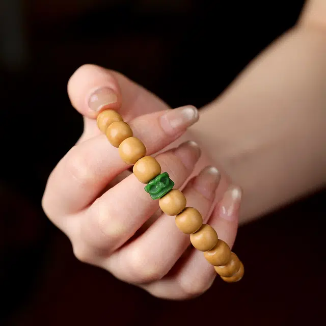 三檀小舍 国风国潮新中式高品质文玩盘玩小众简约高级感#好运 猴头核桃 手串 男女同款情侣款