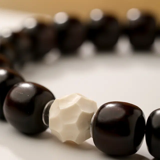 三檀小舍 国风国潮新中式 无相文玩盘玩绕指柔 紫檀属 手串 男女同款情侣款