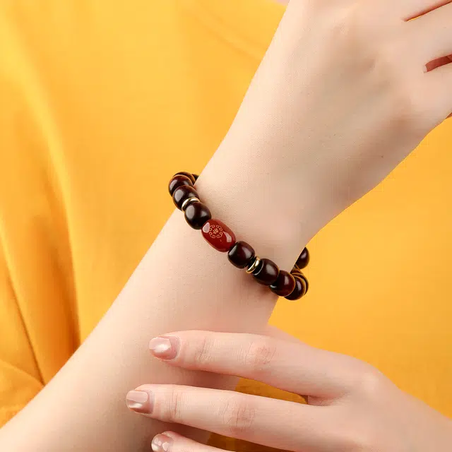 三檀小舍 十二生肖八大守护招财转运平安貔貅 小众文玩盘玩绕指柔礼盒#好运 紫檀属 手串 男女同款情侣款