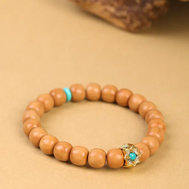 三檀小舍 招财转运旺事业国风国潮新中式复古单圈佛珠好运平安喜乐小众百搭高级轻奢 猴头核桃 手串 男女同款情侣款