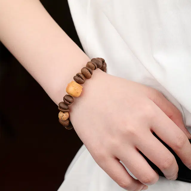 【灵魂对撞】 三檀小舍 天然很醒脑 咖啡豆 手串 男女同款情侣款