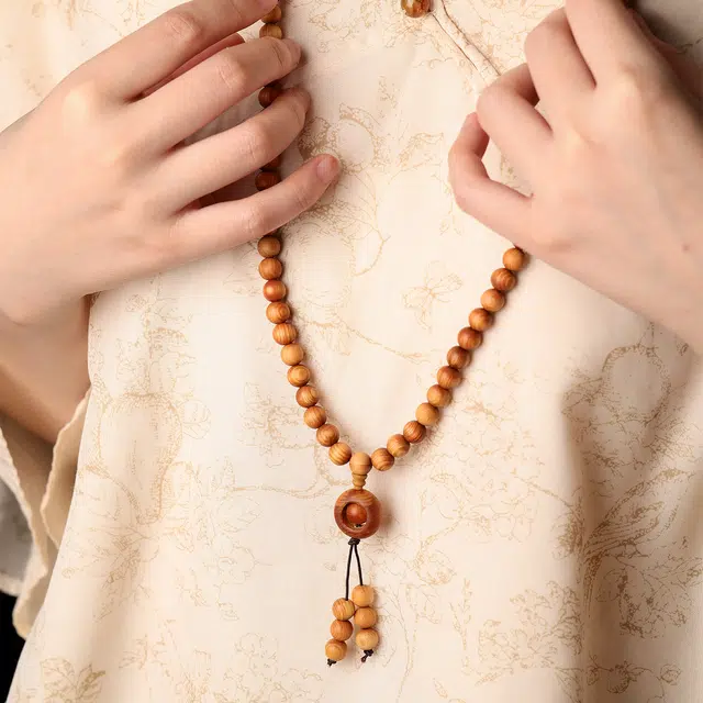 三檀小舍 【时来运转】国风国潮新中式轻奢多圈叠戴诸事顺利 转运考试上岸复古文玩 崖柏 手串 男女同款情侣款