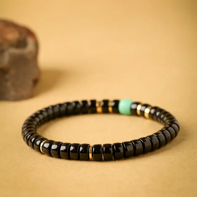 三檀小舍 精工归圆绕指柔文玩盘玩黑金高级轻奢小众高级#好运 椰蒂 手串 男女同款情侣款