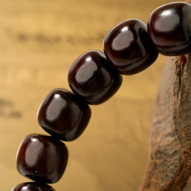 三檀小舍 国风国潮新中式 无相文玩盘玩绕指柔 紫檀属 手串 男女同款情侣款