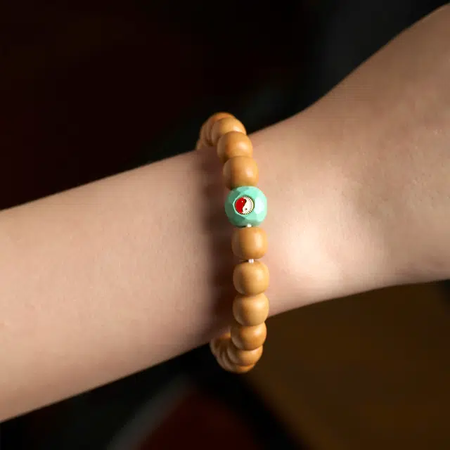 三檀小舍 转运旺事业国风国潮新中式复古单圈佛珠好运平安喜乐小众百搭高级轻奢 猴头核桃 手串 男女同款情侣款