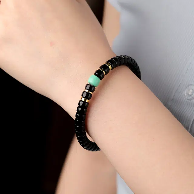 三檀小舍 精工归圆绕指柔文玩盘玩黑金高级轻奢小众高级#好运 椰蒂 手串 男女同款情侣款