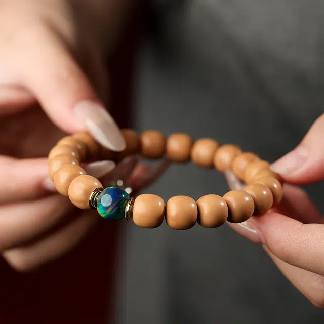 三檀小舍 【原皮原色原籽】 国潮新中式欧泊·转运珠盘玩绕指柔招财平安喜乐小众高品质文玩盘玩#好运 猴头核桃 手串 男女同款情侣款